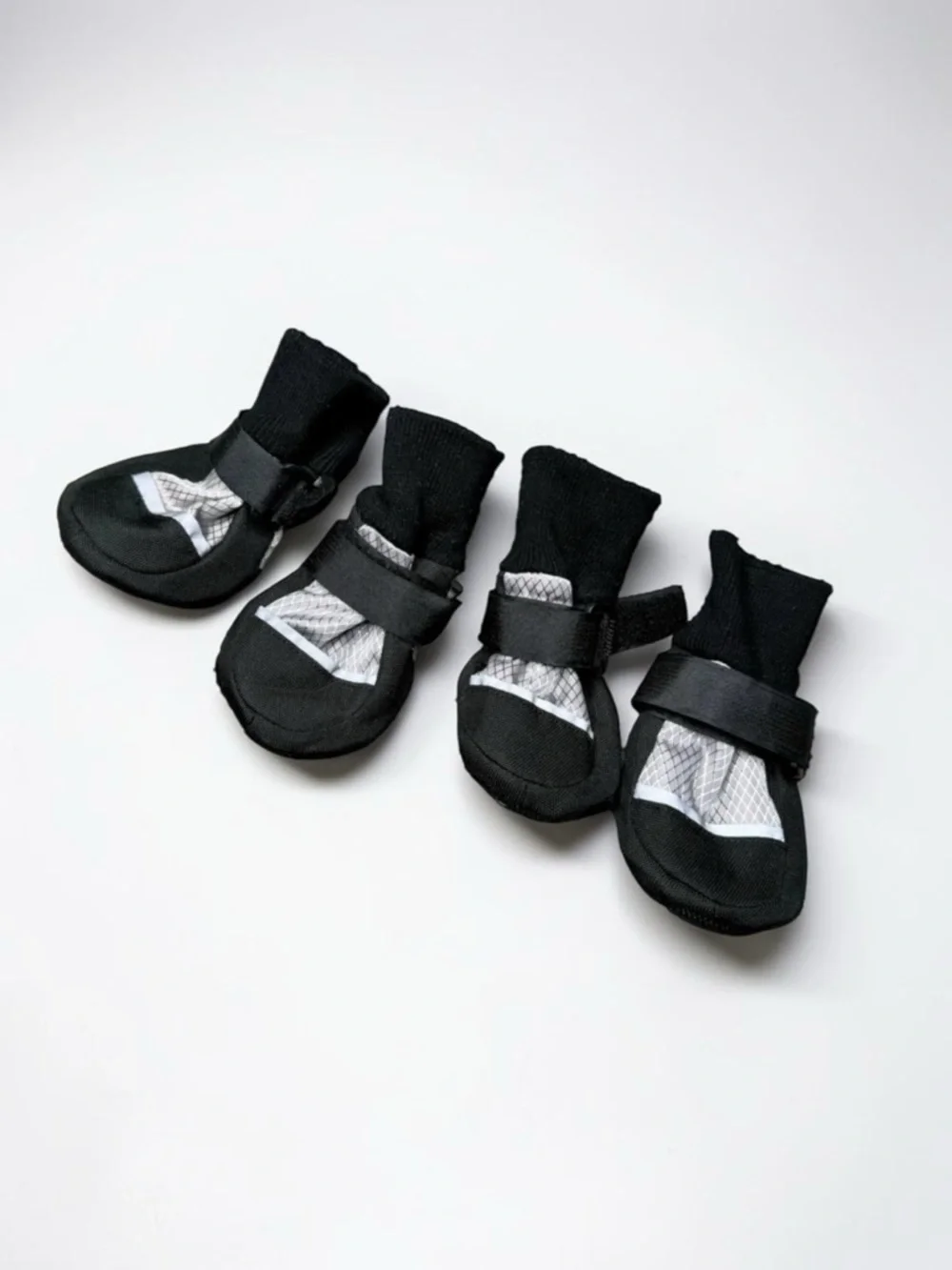 Dog Boots Shoes Rain Shoes Waterproof Reflective Black Small